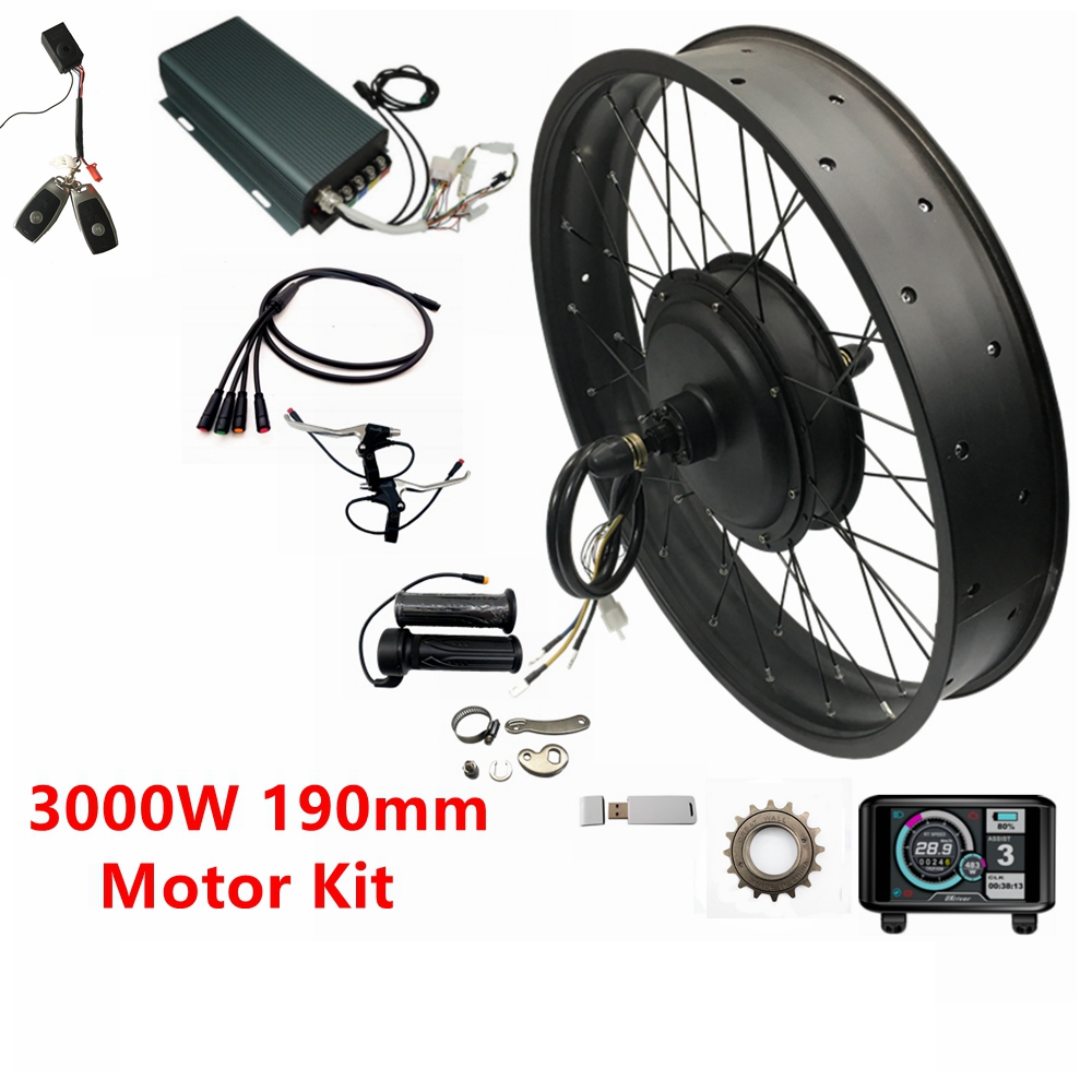 Ebike Conversion Kit 72V 3000W - ชุดแปลงจักรยานไฟฟ้า NBP 20/24/26x4.0 48-72V 3000W 170มม./190มม.