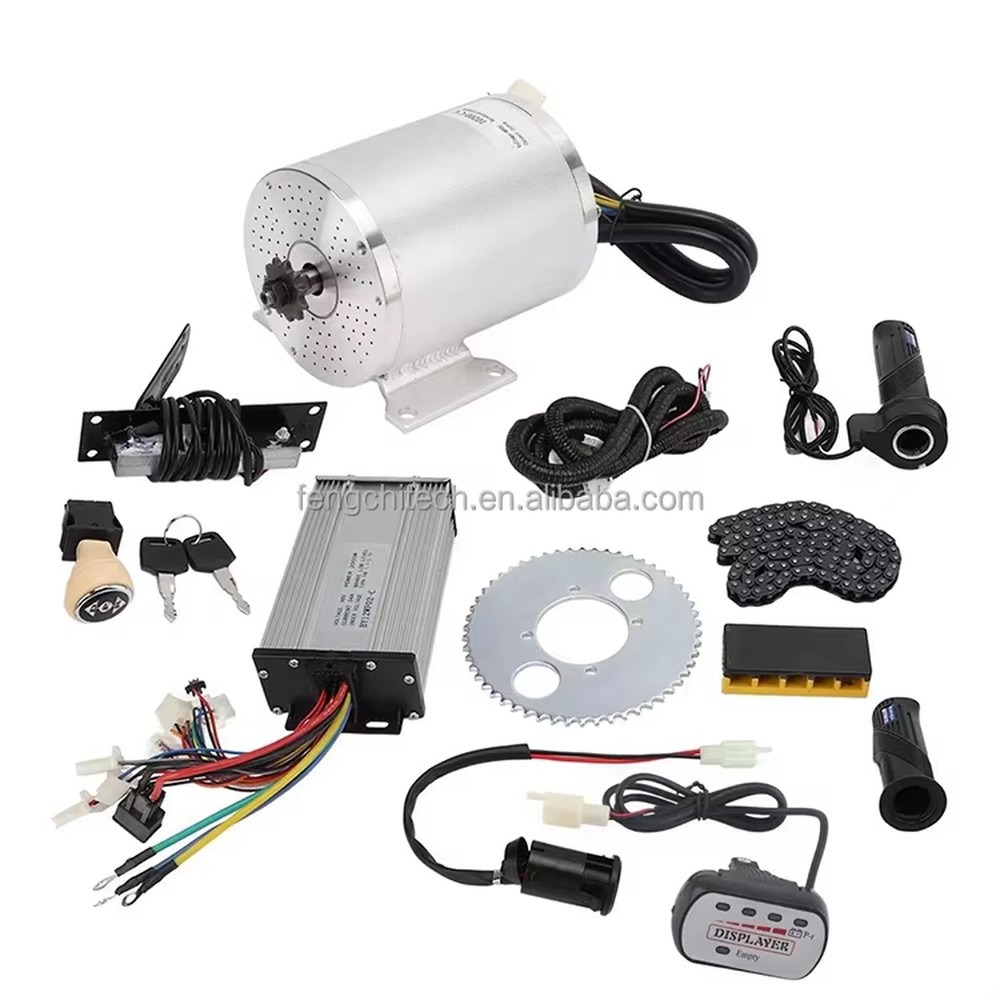 Ebike Conversion Kit 72V 3000W - มอเตอร์ไฟฟ้ากระแสตรงแบบไม่มีแปรงถ่าน 72V 3000W 6500RPM IP54 พร้อมชุดแปลงควบคุม