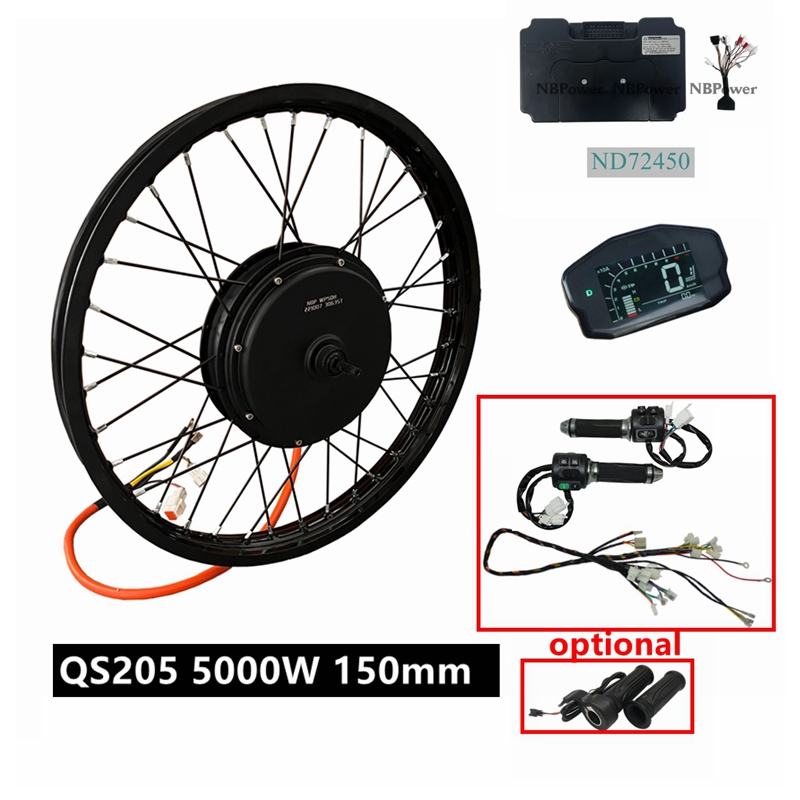 ชุดมอเตอร์ไฟฟ้าสำหรับจักรยาน N - Ebike Conversion Kit 72V 3000W บทวิจารณ์และราคา