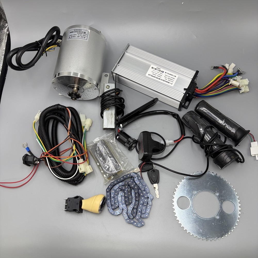 มอเตอร์ไฟฟ้ากระแสตรงแบบไม่มีแป - Ebike Conversion Kit 72V 3000W บทวิจารณ์และราคา