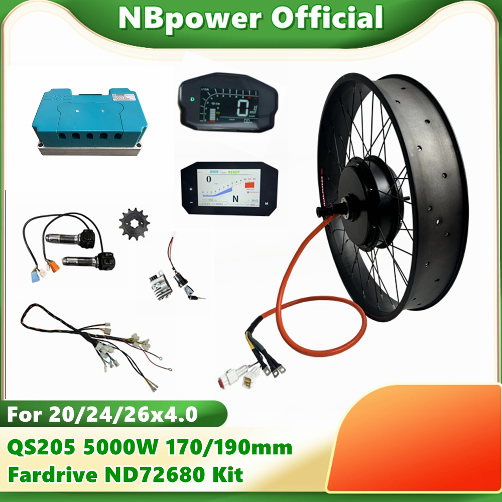 NBpower QS205 72V 5000W 170/19 - 72V 5000W Hub Motor Kit บทวิจารณ์และราคา